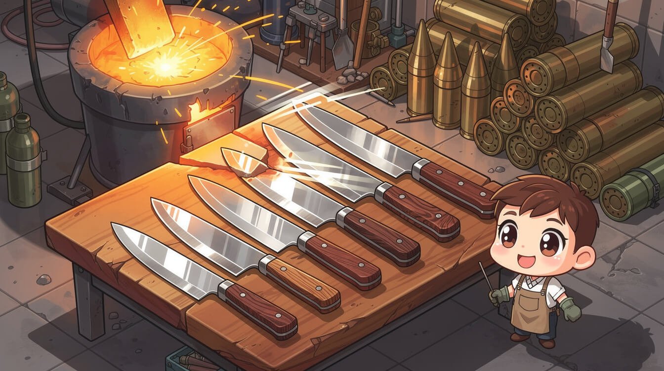Kinmen Maestro Wu cannon-shell kitchen knives