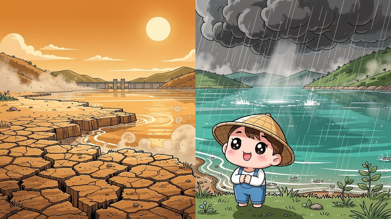 台灣颱風悖論、水庫與乾旱