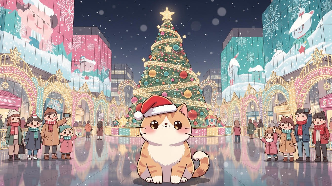 台灣十二月節慶聖誕樂園煙火