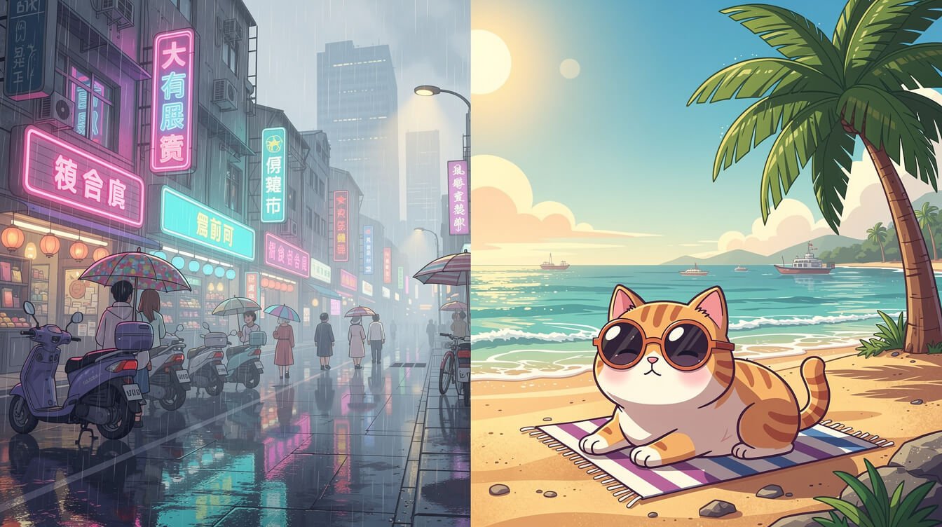 台灣十二月各地區天氣