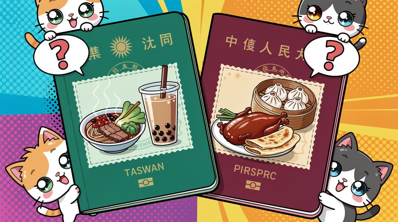 台灣與中國大陸食品身分比較