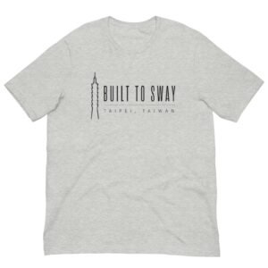 Taipei 101 Built to Sway T-Shirt | Minimalist Taiwan Tee – 2 Taipei 101 Built to Sway T-Shirt | Minimalist Taiwan Tee