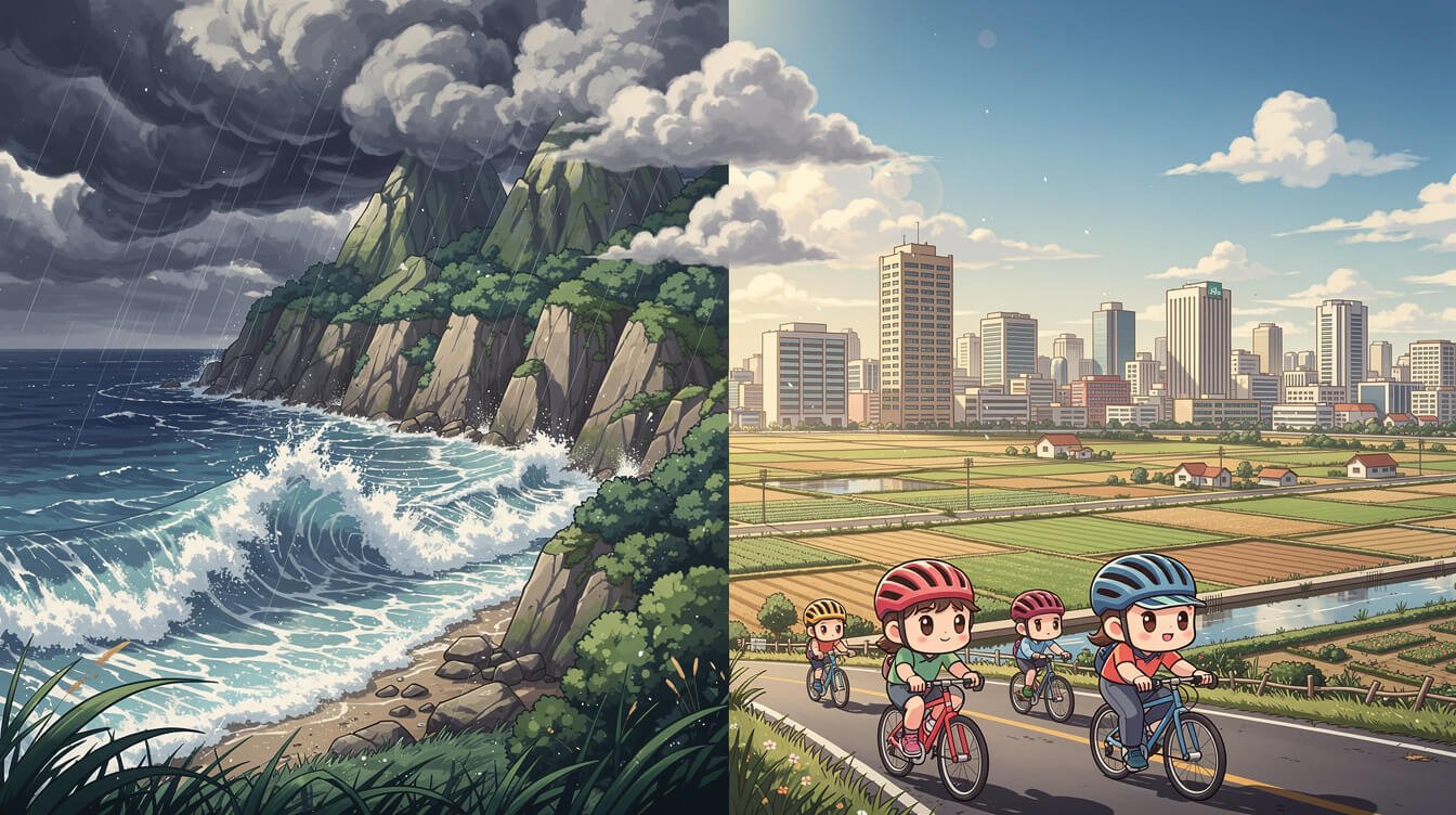 台灣東岸西岸雨影區