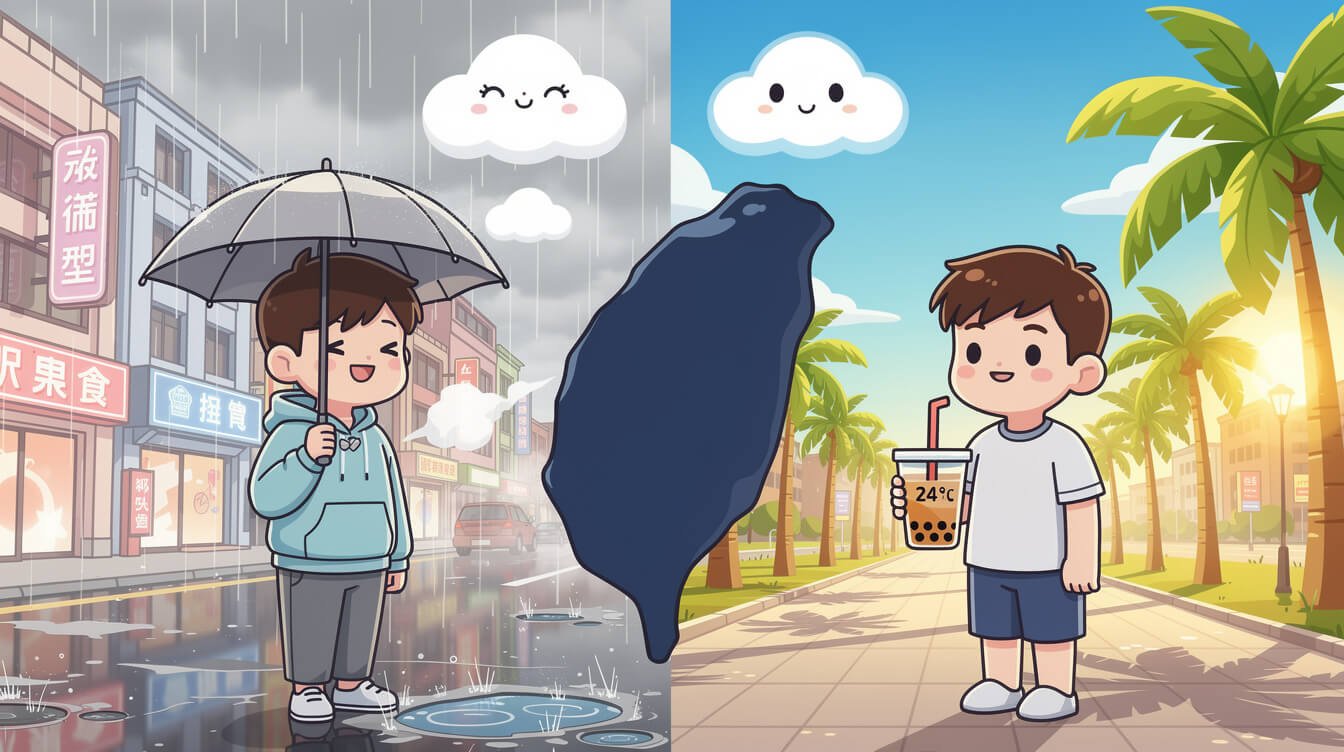 台北高雄冬季氣溫差距