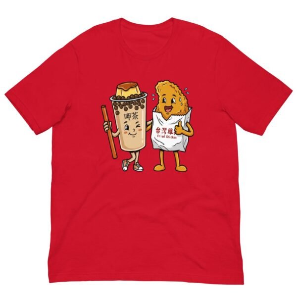 Taiwanese Boba Tea & Fried Chicken Duo T-Shirt - 1 taiwanese boba tea fried chicken