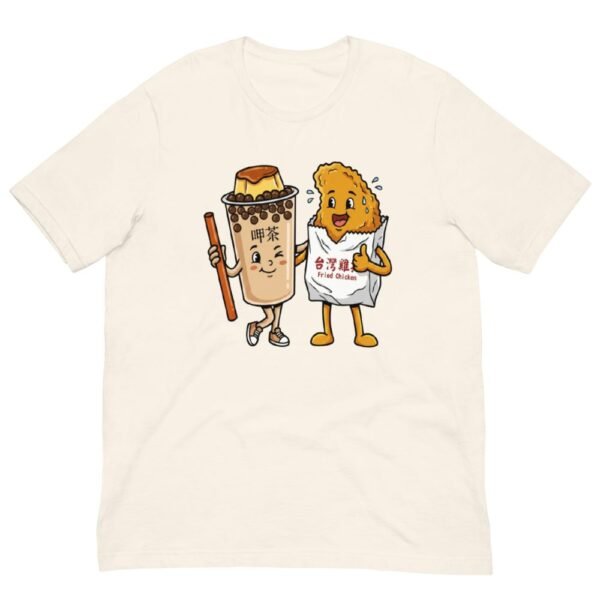 Taiwanese Boba Tea & Fried Chicken Duo T-Shirt - 6 Taiwanese Boba Tea & Fried Chicken Duo T-Shirt