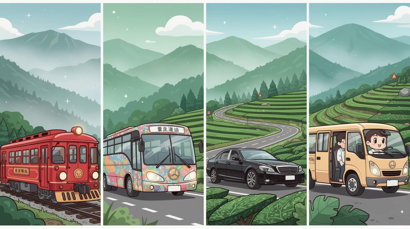 alishan chiayi transport options