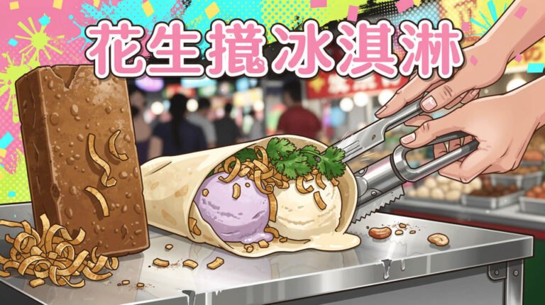 Taiwan Peanut Ice Cream Rolls: The Cilantro-Wrapped Dessert Only Taiwan Would Invent