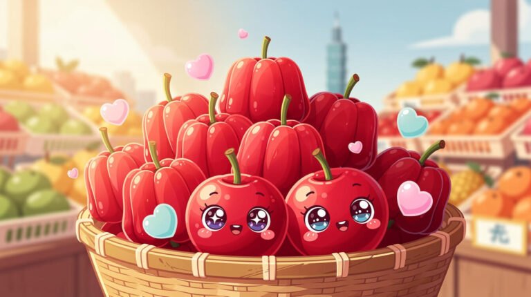 Taiwan Wax Apple (蓮霧): The Bell-Shaped Ruby Fruit That Rules Taiwan’s Summer