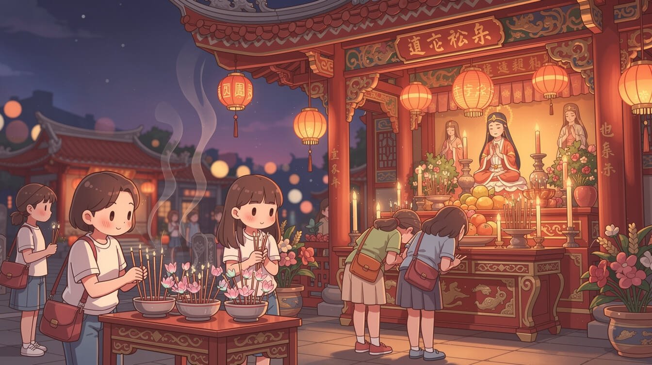 七夕節 七姊妹廟 台南