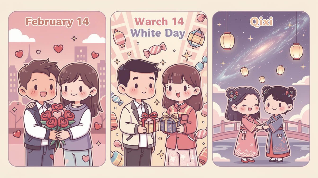 台灣三個情人節對比