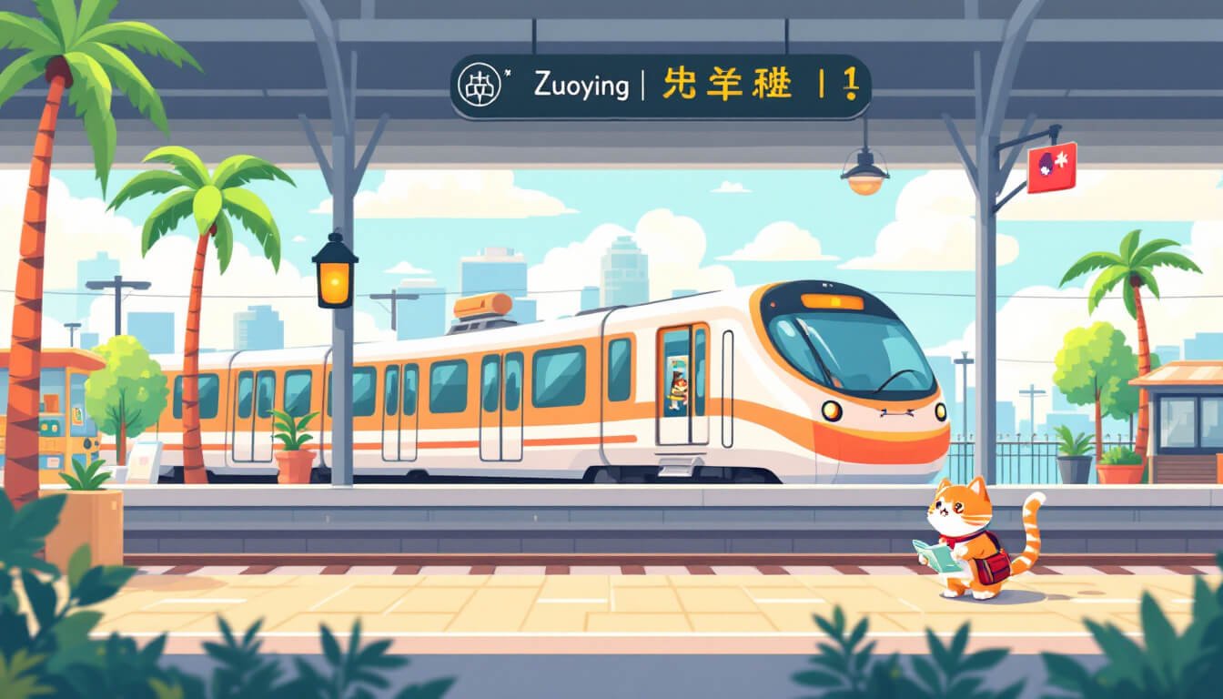 Zuoying HSR station Kaohsiung arrival