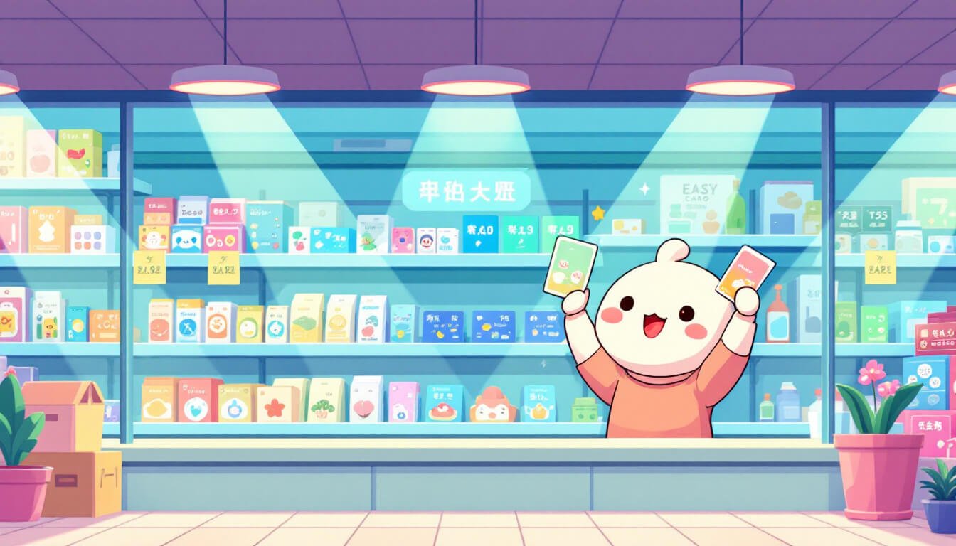 Collector hunting for limited-edition EasyCards at Taipei convenience store
