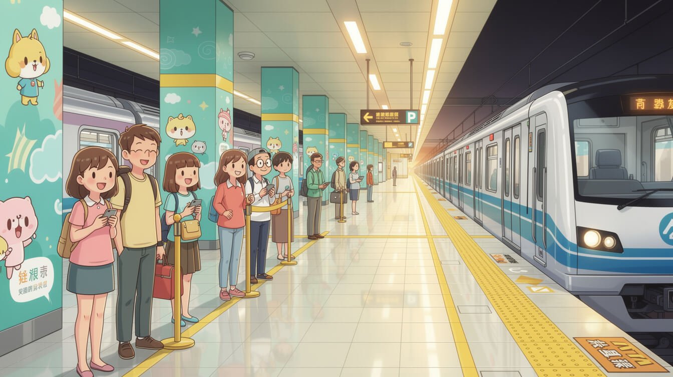 Taipei MRT metro platform