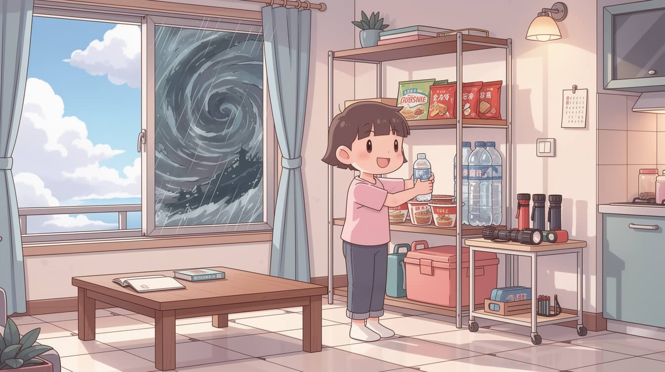 Taiwan typhoon preparedness at home