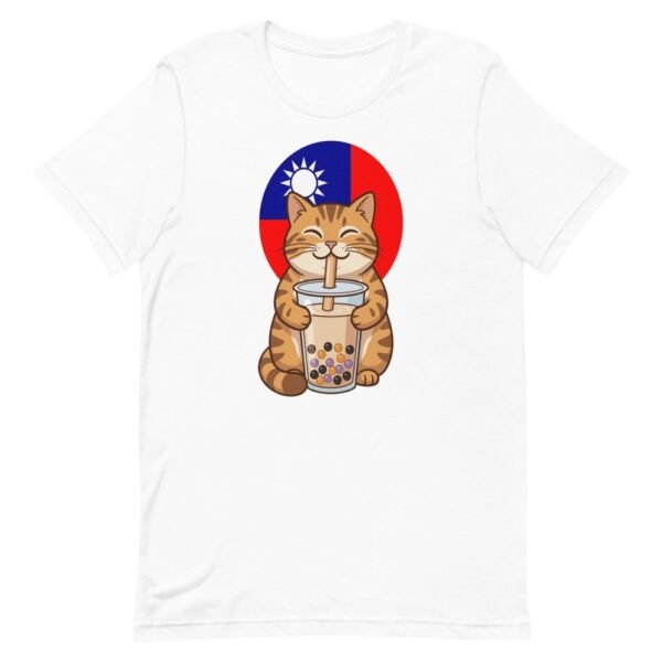 Taiwan Boba Tea Cat T-Shirt | Cute Taiwan Pride Tee - 3 Taiwan Boba Tea Cat T-Shirt | Cute Taiwan Pride Tee