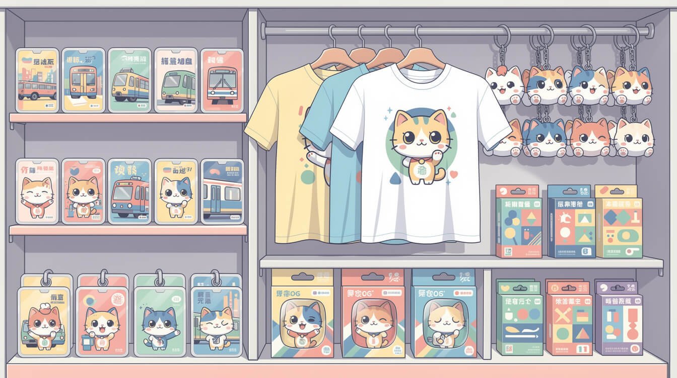 exclusive 7-Eleven Taiwan character merchandise wall
