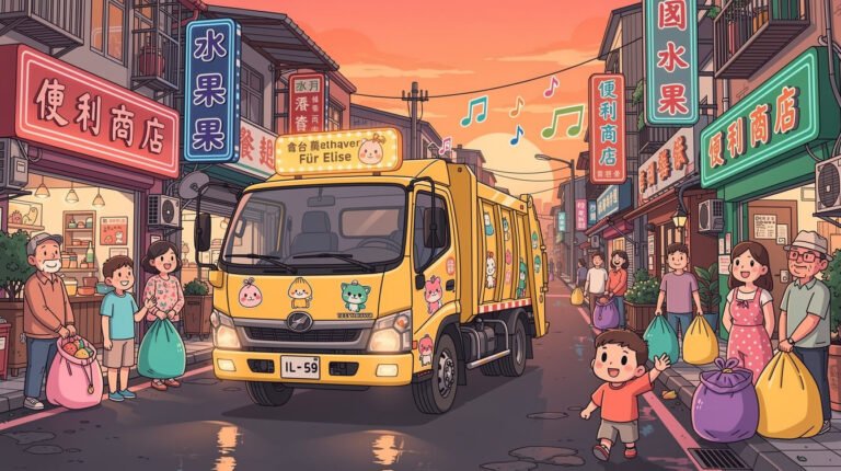 你知道嗎？台灣的垃圾車會播放貝多芬的音樂──而且大家都跑過來觀看。