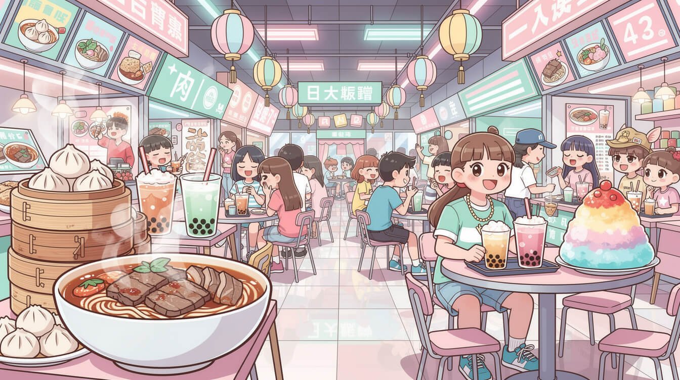 高雄夢城內的台灣美食廣場