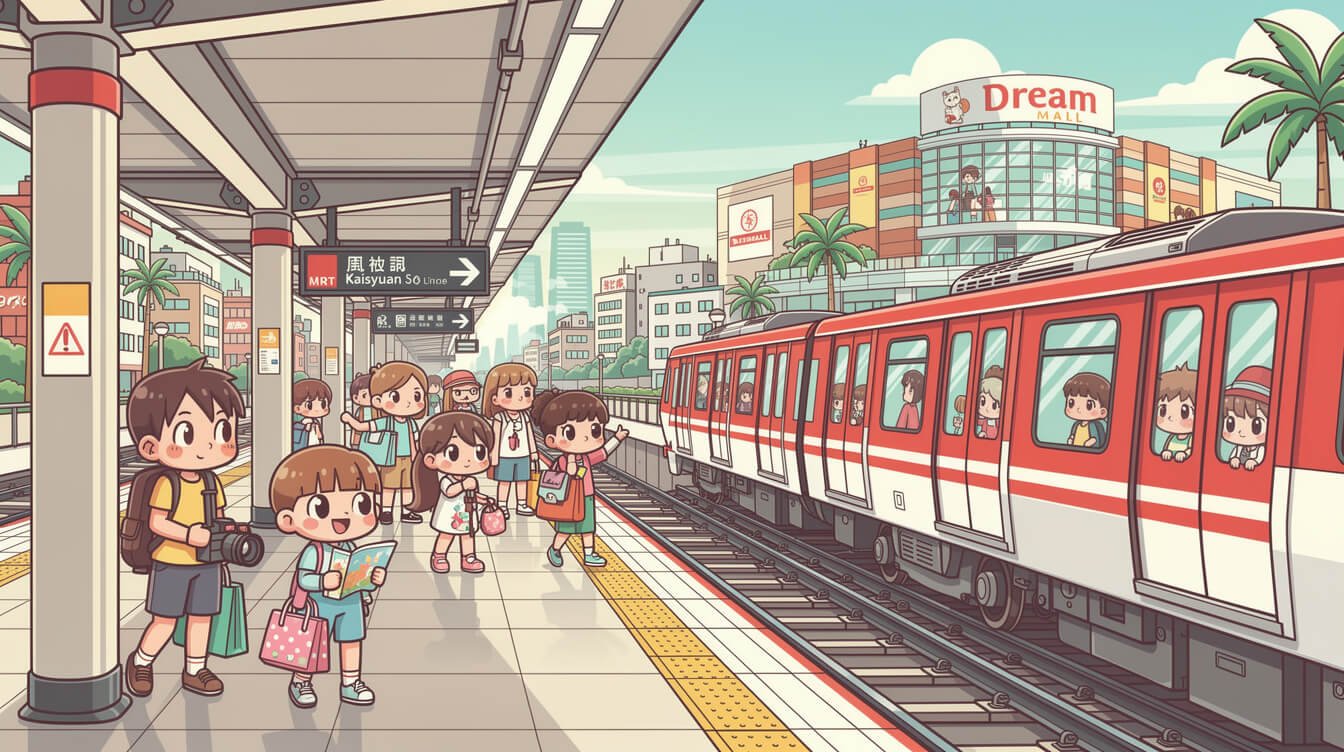 高雄捷運紅線開往夢廣場站