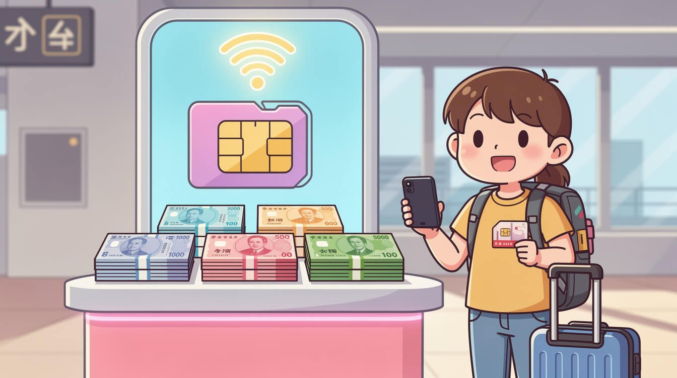 Taiwan SIM card and NT dollars for travelers