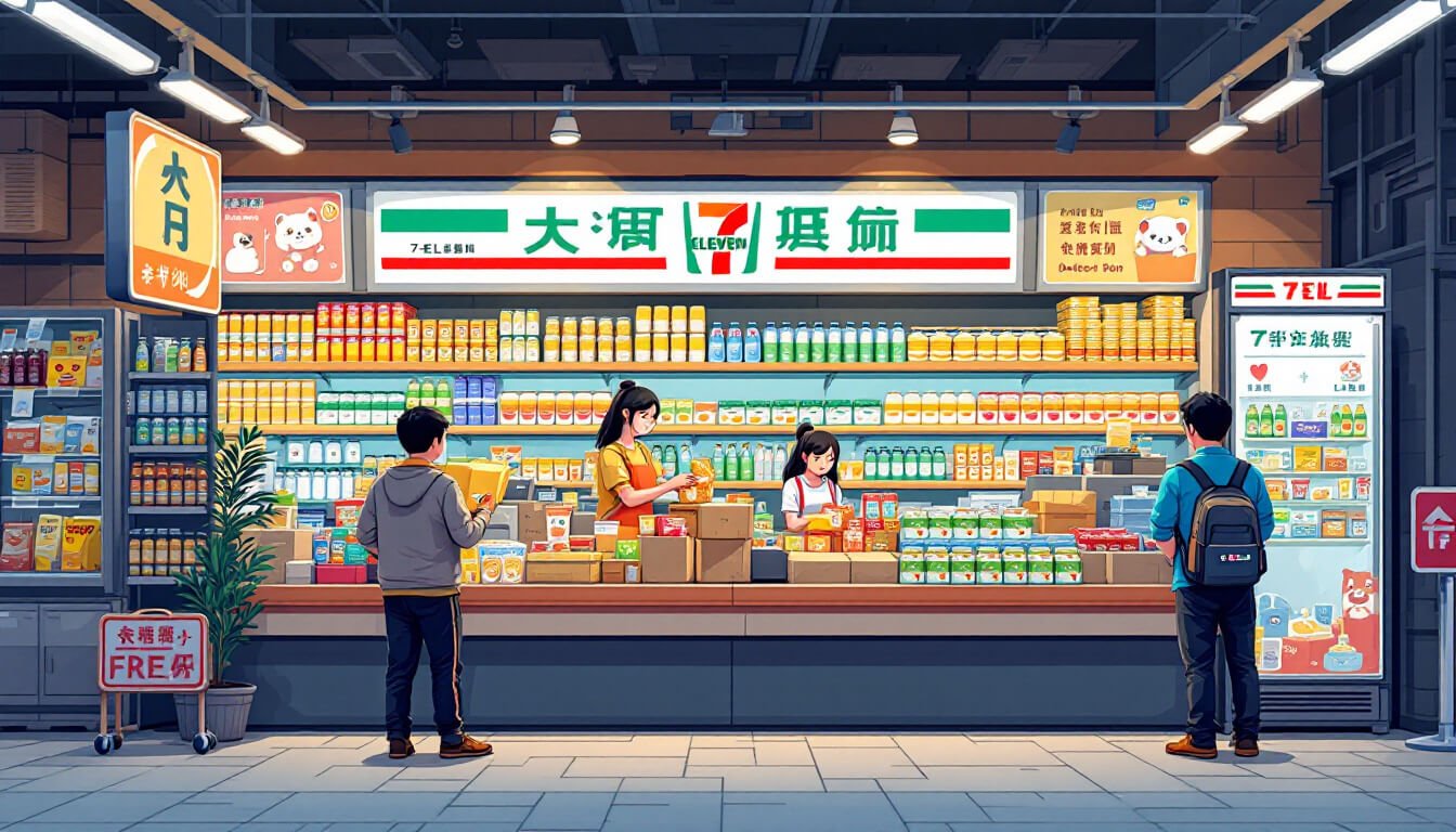 Taipei convenience store stocking up before typhoon