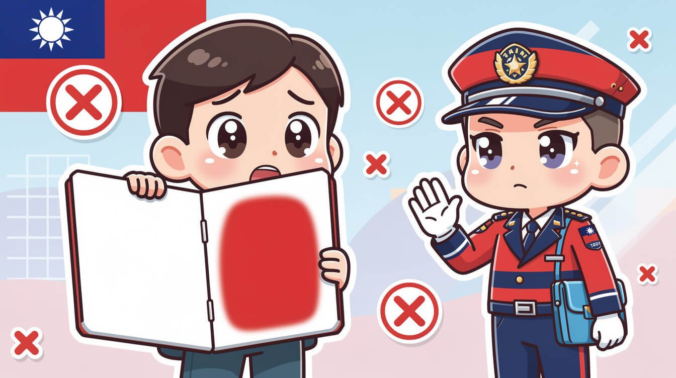 taiwan arrival card immigration mistakes