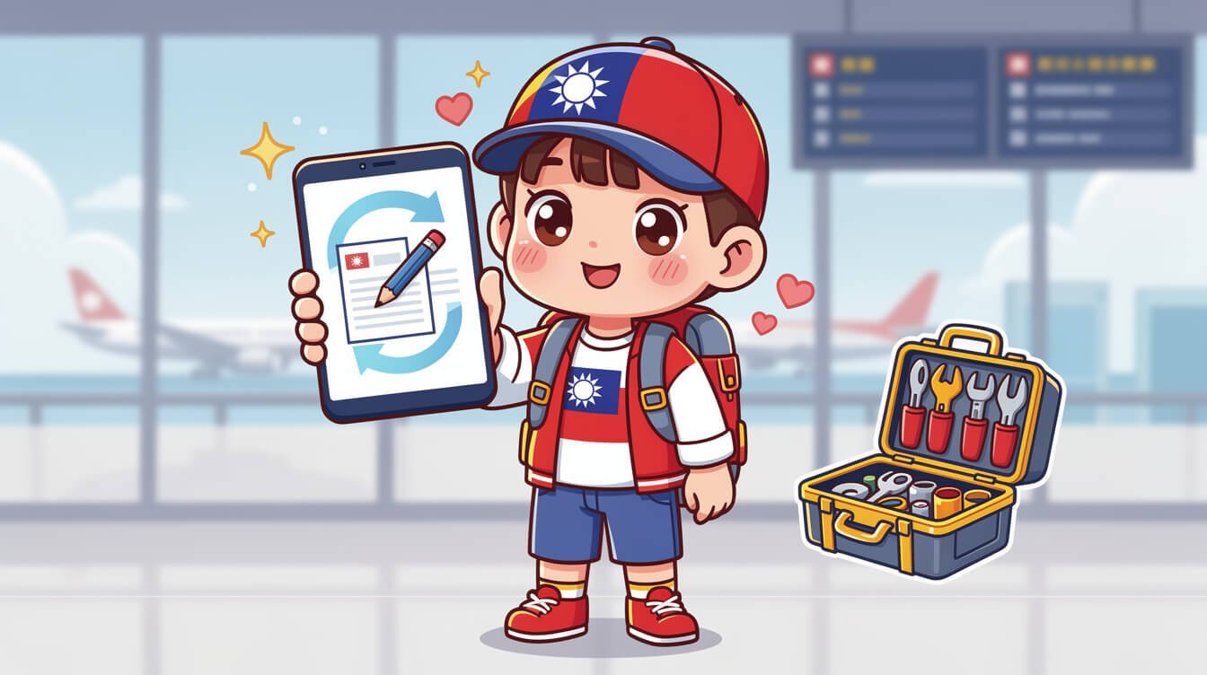 edit taiwan arrival card troubleshoot