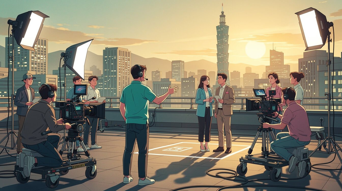 taiwan drama renaissance modern film set with Taipei skyline
