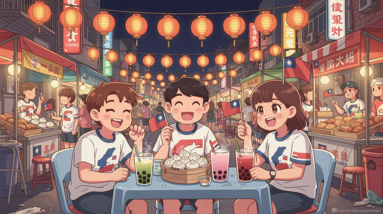 taiwan national day food flags and celebrations