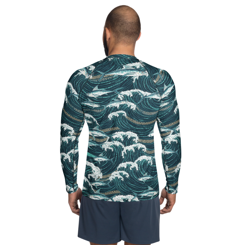 Kuroshio Flying Fish Tao Orchid Island Men's Rash Guard - Image 2