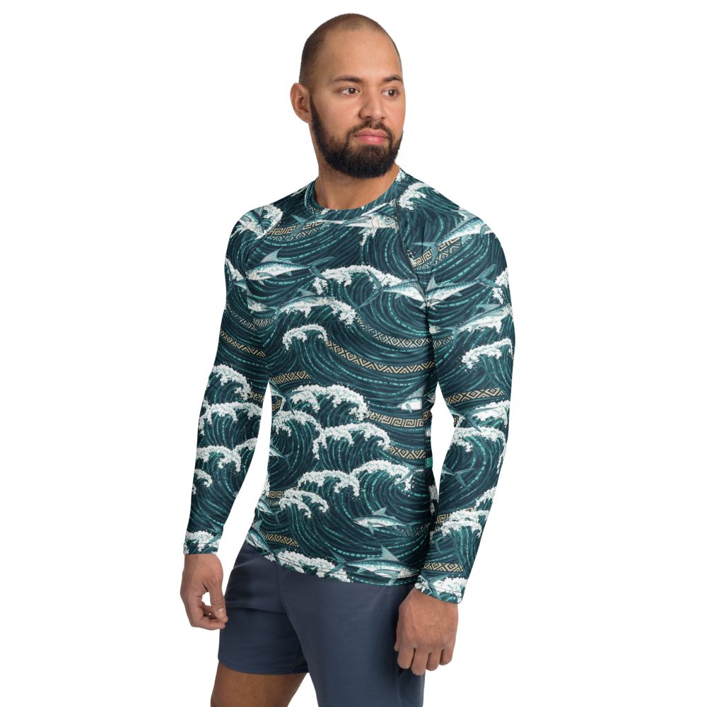 Kuroshio Flying Fish Tao Orchid Island Men's Rash Guard - Image 3