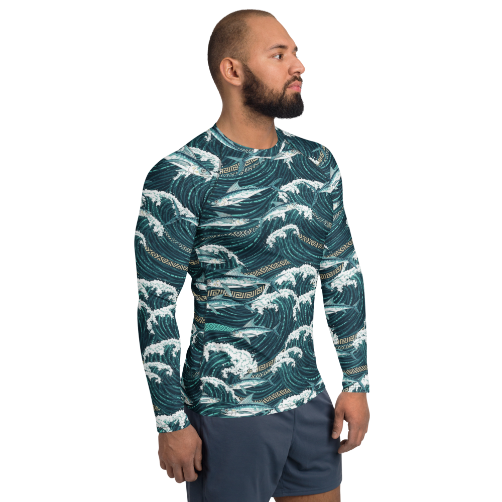 Kuroshio Flying Fish Tao Orchid Island Men's Rash Guard - Image 4