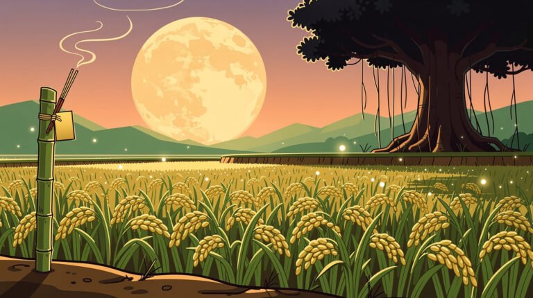 Did You Know? On Mid-Autumn, Taiwan Leaves Tudi Gong a Walking Stick in the Rice Field