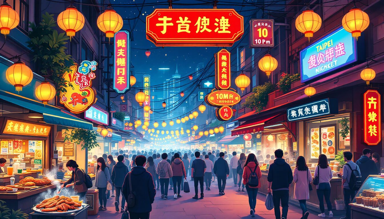 Taipei night market hours evening culture