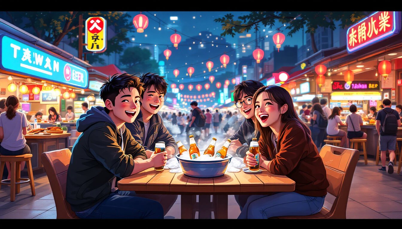 台灣啤酒夜市當地飲酒文化
