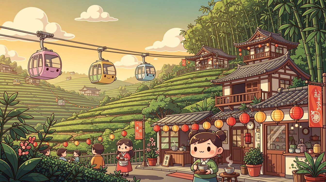 Maokong tea district Taipei Taiwan where to buy oolong tea