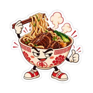 taiwanese beef noodle soup cartoon