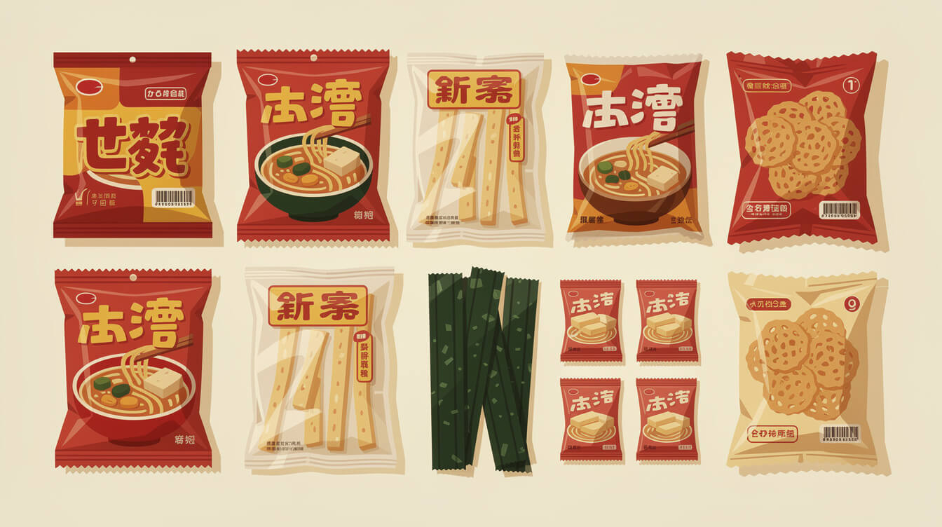 Shelf-stable Taiwanese savoury snacks for a care package